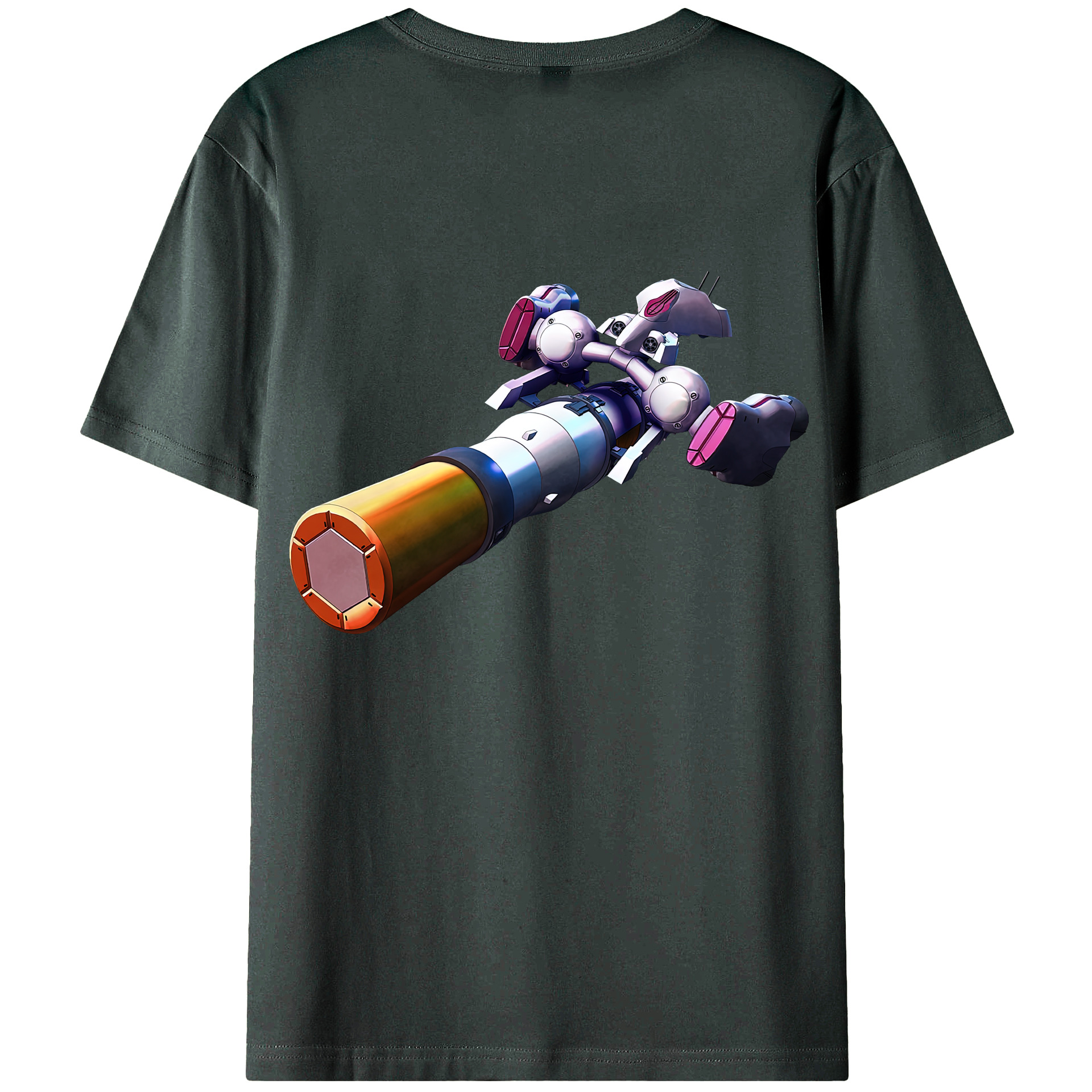 （画像用） 機動戦士ガンダム Mobile Suit Gundam 綿100％ メンズ半袖Tシャツ（バックプリント） 通気性